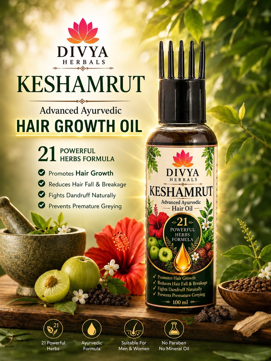 KeshAmrut Hair Growth Oil thumbnail 3